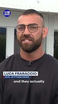 Gym owner tackles unwelcome visitor | 9 News Australia