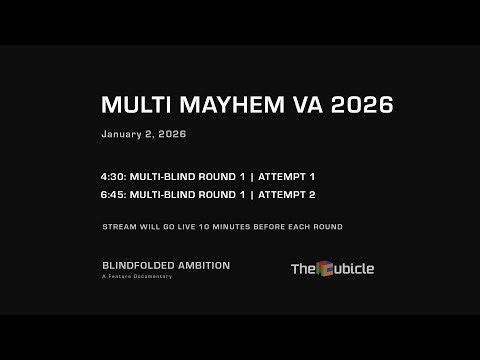 Multi Mayhem VA 2026 — A Blindfolded Speedcubing Competition | Day 1