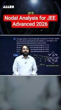 Nodal Analysis Made Easy ⚡ | JEE Advanced 2026 Current Electricity | Anadi Sharma Sir