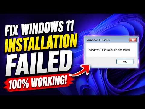 Fix “Windows Installation Has Failed” on Windows 11 24H2/25H2 (Easy Trick!)