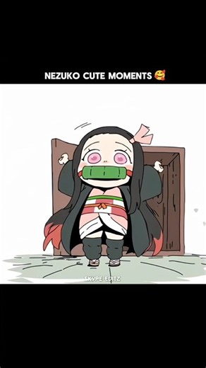 Nezuko cute funny moments 🥰✨ #demonslayer #foryou #kimetsunoyaiba #shorts