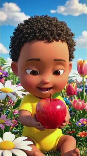 Morning Routine + ABC Song for Kids | A for Apple 🍎 | Baby #shorts #kidslearning #education