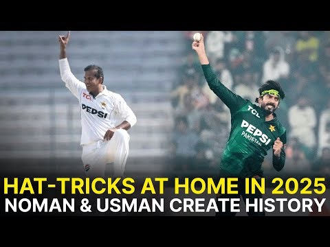 Hat-tricks at home 🇵🇰 in 2025! Relive Noman Ali (Test) & Usman Tariq (T20I) W.W.W 🎯| PCB | MR1K