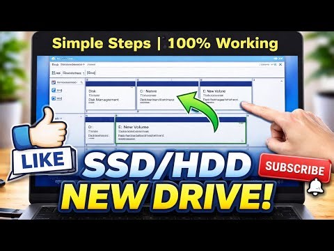“Create new partition of storage in win 11( 2026) | Disk partition in laptop |100% woring in hindi .
