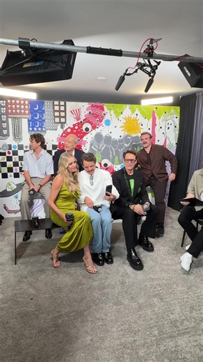 The Avengers assemble inside the EW Comic-Con studio