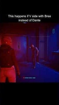 This happens if V trusts Bree instead of Dante #cyberpunk2077 #cyberpunk