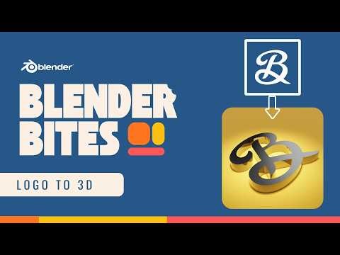 How to Turn a Logo into 3D in Blender (Beginner Tutorial)