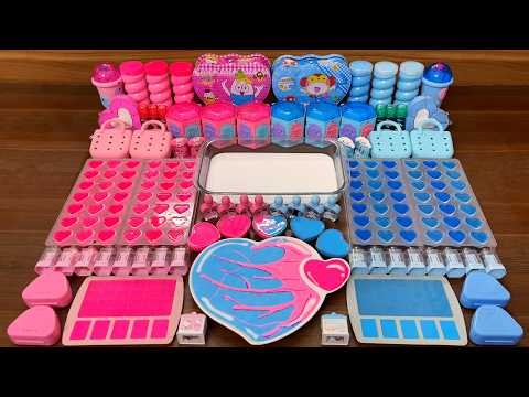 Slime Mixing Makeup And Clay Into Clear Glossy Slime For ASMR #344