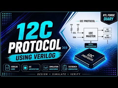 I2C Protocol Using Verilog Code And Cover All Funda With Waveform simulation