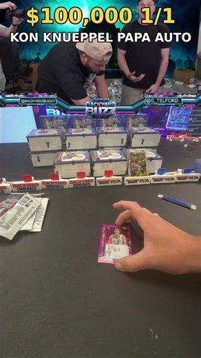 $100,000 Kon Knueppel 1/1 Pulled LIVE #shorts