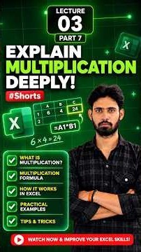 Multiplication in Excel Explained! ✖️ Practical Example for Beginners #shorts #excelforbeginners