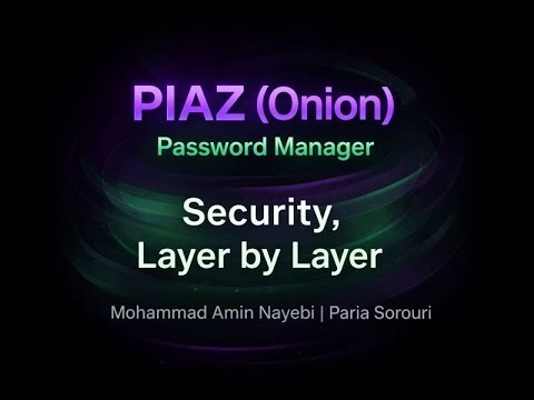 PIAZ Password Manager - CS50P Final Project