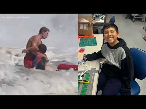 Father of boy saved in dramatic Santa Cruz surf rescue says son 'assumed he was going to die'