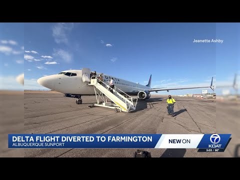 A Delta Airlines flight was diverted from Albuquerque to Farmington on Friday