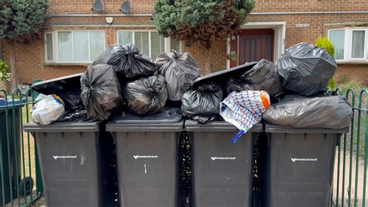 Rubbish piles up in Birmingham after move to two week collections during bin strike