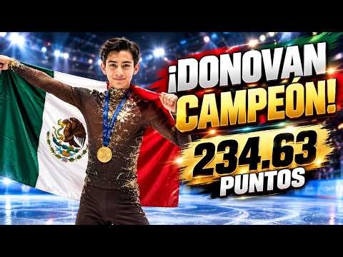 ¡234.63 PUNTOS! Donovan Carrillo conquista el oro