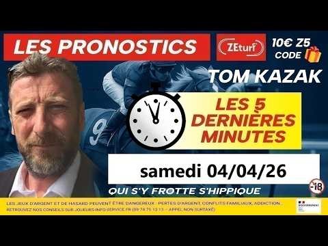 05:47 DIMANCHE 05 AVRIL 2026 PRONOSTIC QUINTE TOM KAZAK PMU ZETURF ZE 5 ORDRE TOM KAZAK