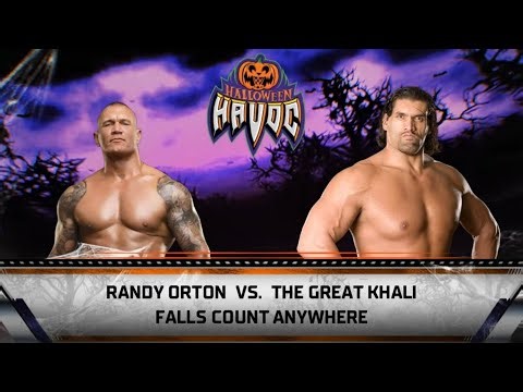 Full Match - Randy Orton vs The Great Khali: Falls Count Anywhere Match at Halloween Havoc |WWE 2k25