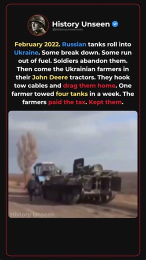Why Ukrainian Farmers Tied Russian Tanks To Their Tractors And Towed Them Away 🇺🇦🚜