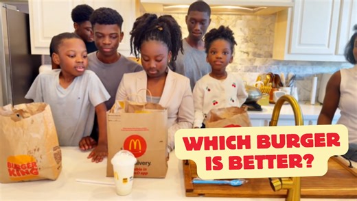 McDonald’s vs Wendy’s vs Burger King with family of 9 fast food burger taste test