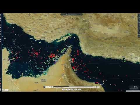 Animation Captures Ships Passing Through Strait of Hormuz After Reopening