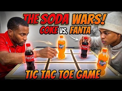 Ultimate Tic Tac Toe Game with Fanta and Coke #tictactoegame