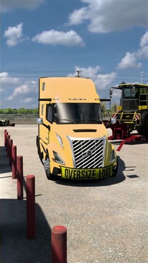 ATS Heavy Haul Beet Harvester Delivery! | Volvo VNL 860 | American Truck Simulator #shorts #ats