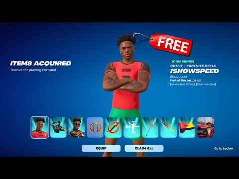 How to Get FREE ISHOWSPEED Skin in Fortnite!