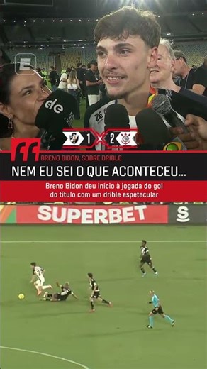 QUE RESENHA! BRENO BIDON FALA SOBRE COMO FOI DRIBLE ABSURDO NO SEGUNDO GOL DO CORINTHIANS! #shorts