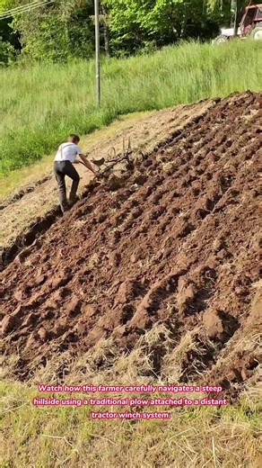 Amazing Agriculture Techniques For Tilling Difficult Mountain Hills #farming #farmer #village #hills