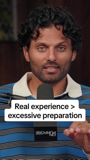 Real experience > excessive preparation 🎧Watch the full episode today on Netflix or Spotify by searching 'On Purpose Podcast‘ or listen wherever you get your podcasts 🎙️