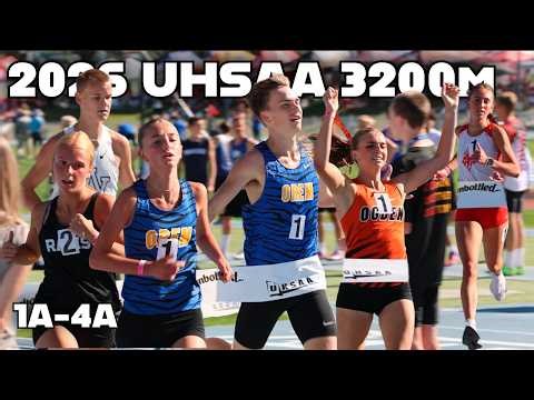 2026 UHSAA 3200m | 1A-4A | Peter Mecham | Avery Barton | Kate Adams | Hunter Horrocks
