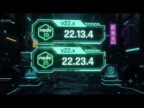 🚀 Node.js LTS Versions Explained! 💻🔥 Node.js 22 – Jod ⚡ Node.js 24 – Krypton 🚀 Node.js 26