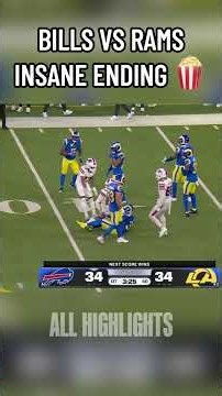 BILLS VS RAMS INSANE ENDING 🍿 #nfl#football#nflshorts#nflmemes#shorts#sports#hits#hit#bills#rams