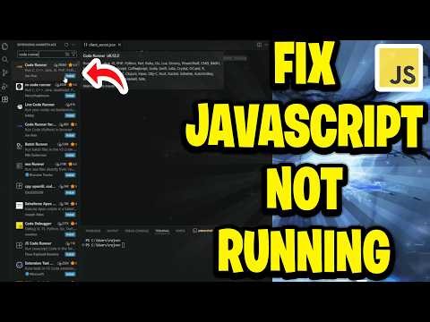 How To Fix Javascript Not Running In VS Code
