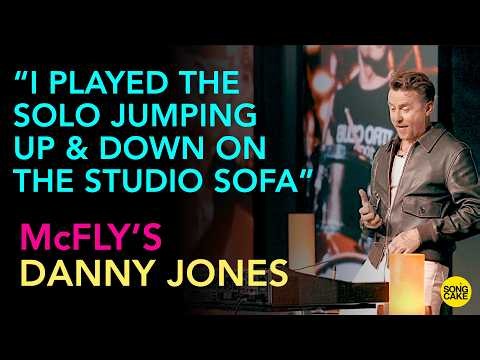 McFLY's Danny Jones reacts to hearing the isolated tracks to their hit song "God Of Rock & Roll"
