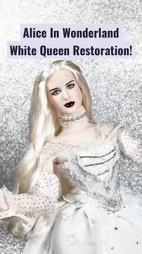 Rerooting my White Queen Doll | Alice In Wonderland White Queen Tonner Doll Restoration #disney