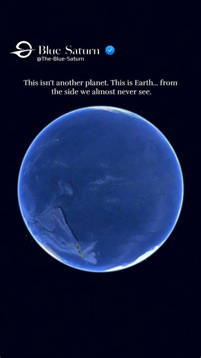 This isn't another planet. This is Earth... from the side we almost never see.