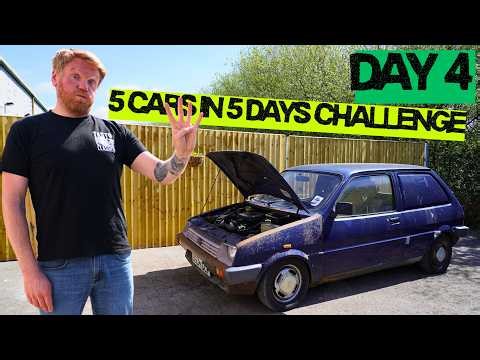 My 85' METRO VAN Won't Start! Let's get that, and other stuff SORTED! - 5 CARS CHALLENGE DAY 4