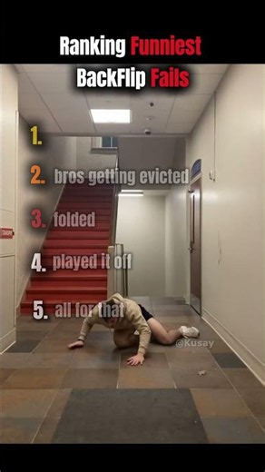 Ranking the FUNNIEST Backflip Fails 😂 #funnymoments #funny #memes