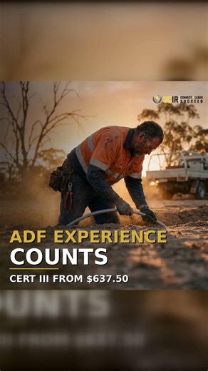 Your ADF experience already counts. Leadership, logistics, technical work and operational responsib