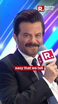 Anil Kapoor's Message To Gen-Next | Republic Summit 2026 | Arnab Goswami