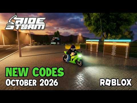 Roblox Ride Storm NEW CODES October 2026