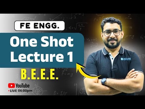 B.E.E.E. One Shot Lecture – 1 | Basic Electrical & Electronics Engineering | 1st Year | AJIT SIR