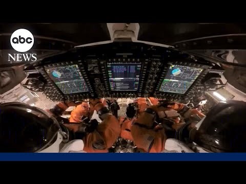 What is the Orion spacecraft's heat shield made out of?