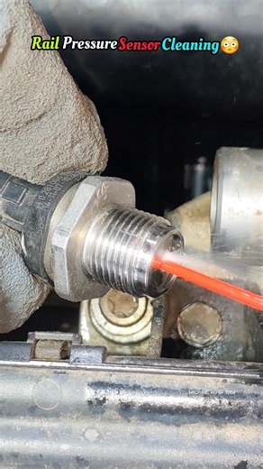 Fuel Rail Pressure Sensor Cleaning | Fix Poor Engine Pickup Easily😳