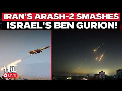 LIVE | Cheap Drone, Big Damage? Iran’s Arash-2 Smashes Israel's Ben Gurion As Iron Dome Faces Test