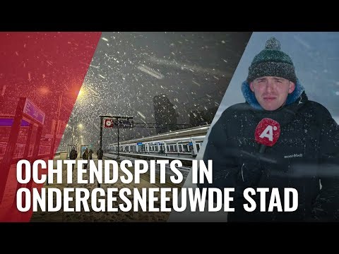 LIVE: Code oranje, sneeuw in Amsterdam