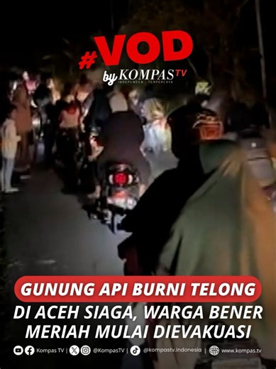 Aktivitas Gunung Api Burni Telong, Bener Meriah, Aceh meningkat. Sejumlah gempa vulkanik dirasakan warga. Status Gunung Api Burni Telong pun menjadi siaga. Sepanjang Selasa (30/12) malam, tercatat tujuh kali gempa terasa dengan pusat gempa 5 kilometer dari puncak gunung. Data instrumen menunjukkan pergerakan magma yang intensif di bawah permukaan. Warga dari tiga kampung dalam radius 2 kilometer dari gunung pun dievakuasi. Warga yang di evakuasi ditempatkan di Posko Kampus Unsiyah, Desa Mekar Ay