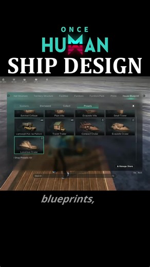 ⚓How to Build a Ship Fast Using Free Blueprints in Isles of Abyss Once Human Ship Building Guide #OnceHuman #OHOCEANDLC #foryoupage #fyp